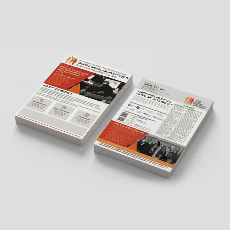 production-ready-brand-assets-nelson-bc Professional print-ready brand assets and marketing collateral for the Digital Archive of Equity project, designed by Spring Creative.